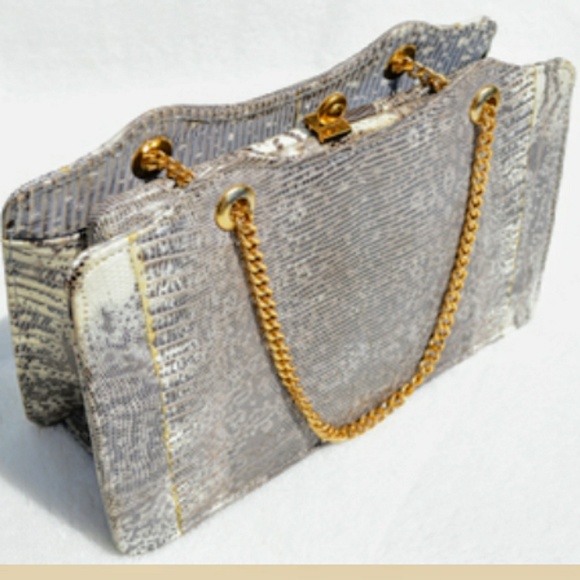 Vintage 50s-60s Andrew Gellar Lizard handbag. - Picture 2 of 5
